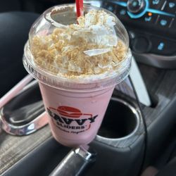 Savvy Sliders - Strawberry crunch milkshake
