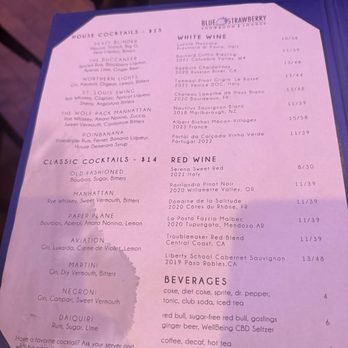 Blue Strawberry - Menu - New American Near Me - St. Louis, Missouri Blue Strawberry - Menu - New American Near Me - St. Louis, Missouri