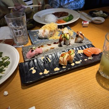 Oishi Sushi - Lots of rolls. Full rolls didn't make it because we got too hungry haha - Japanese Near Me - Glendale, California Oishi Sushi - Lots of rolls. Full rolls didn't make it because we got too hungry haha - Japanese Near Me - Glendale, California