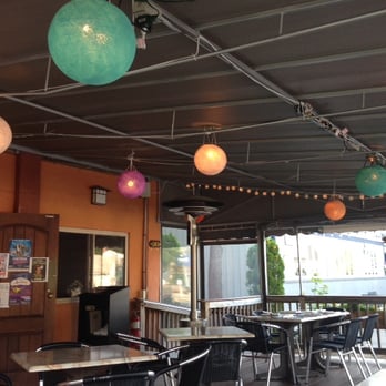 So Zap - The outside eating area of So Zap in Ogunquit, Maine overlooking RT 1. - Thai Near Me - Ogunquit, Maine