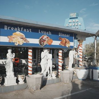 The Mad Greek - Exterior of this iconic food stop. - Greek Near Me - Baker, California The Mad Greek - Exterior of this iconic food stop. - Greek Near Me - Baker, California