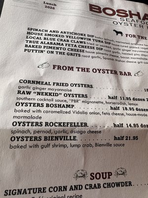 Menu photo 4 Boshamps Oyster House Destin, FL