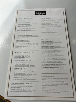 Menu photo 1 Nordstrom Grill Lone Tree, CO