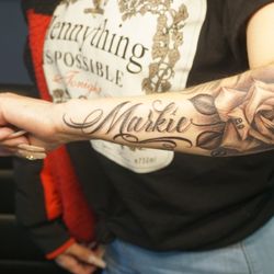 Top Tier Tattoo Studio - Rose with name