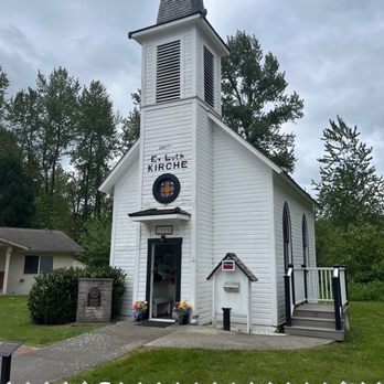 Mt. Rainier Scenic Railroad - The church - Trains Near Me - Elbe, Washington Mt. Rainier Scenic Railroad - The church - Trains Near Me - Elbe, Washington