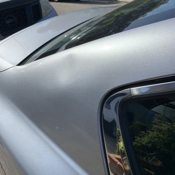 I Fix Dents - This car had a softball size dent in his upper quarter panel didn't know how it got there - Mobile Dent Repair Near Me I Fix Dents - This car had a softball size dent in his upper quarter panel didn't know how it got there - Mobile Dent Repair Near Me