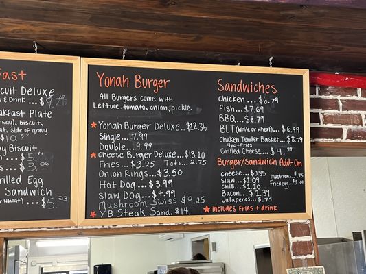Menu photo 1 Yonah Burger Cleveland, GA
