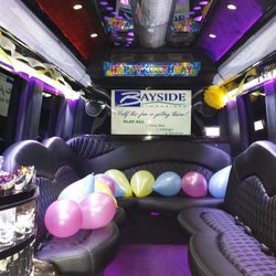 Bayside Limousines - Mercedes Limo Party Bus Interior