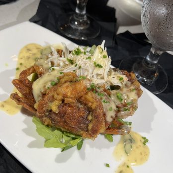 Restaurant Paradis - Soft shell crab appetizer, (off menu special) - New American Near Me - Rosemary Beach, Florida