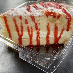 Italian Lemon Cream Cake with Raspberry drizzle