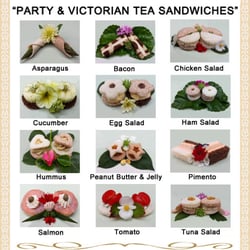 Le Petit Chef Caterers - Offering a complete menu in addition to our famous Victorian Tea Sandwiches
