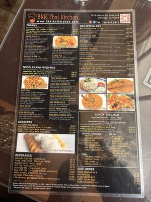 Menu photo 2 BKK Thai Kitchen Carlsbad, CA Menu photo 2 BKK Thai Kitchen Carlsbad, CA