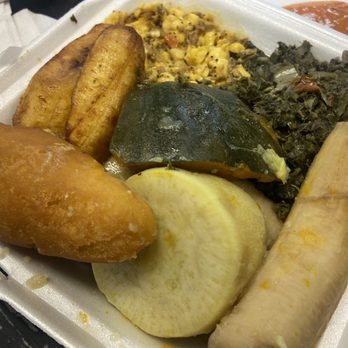 Lee's Caribbean Restaurant - Salt Ackee and Saltfish Breakfast with Callaloo - Caribbean Near Me - Inglewood, California Lee's Caribbean Restaurant - Salt Ackee and Saltfish Breakfast with Callaloo - Caribbean Near Me - Inglewood, California