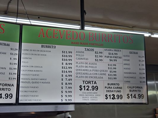 Menu photo 5 Acevedo's Market Fontana, CA