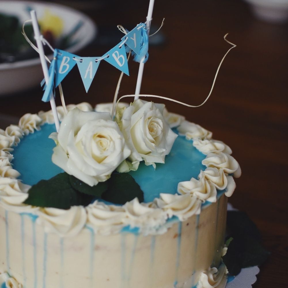 Sweet Althea's - a cake with blue icing and white roses - Bakeries Near Me - Wakefield, Rhode Island Sweet Althea's - a cake with blue icing and white roses - Bakeries Near Me - Wakefield, Rhode Island