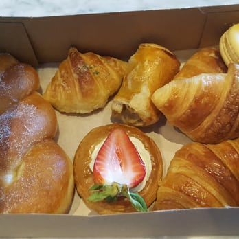 Paris Baguette - Garlic croissant. Mini butter croissant. Macaroons. Twisted donut. Potatoe and mushroom pastry. Strawberry and cheese Danish. All awesome. - Coffee & Tea Near Me - Milpitas, California Paris Baguette - Garlic croissant. Mini butter croissant. Macaroons. Twisted donut. Potatoe and mushroom pastry. Strawberry and cheese Danish. All awesome. - Coffee & Tea Near Me - Milpitas, California