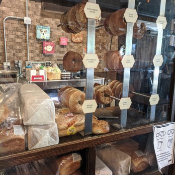 Java Day Cafe - The bagel case at Java Day Cafe - Coffee & Tea Near Me - Flushing, New York