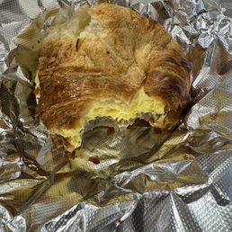 Sausage, egg and cheese croissant Sausage, egg and cheese croissant