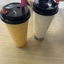Mango and coconut bubble tea 10/10 Mango and coconut bubble tea 10/10