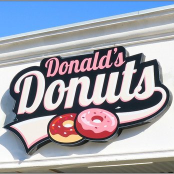 Donald's Donuts - a donut shop sign - Donuts Near Me - Webster, Texas