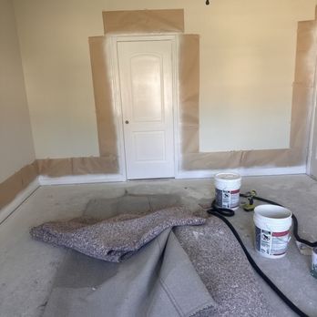 Painter Edge - Prepped all trim and doors and sprayed walls are finished too - Painters Near Me - Forney, Texas Painter Edge - Prepped all trim and doors and sprayed walls are finished too - Painters Near Me - Forney, Texas