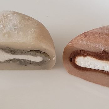 J Sweets - L: Black Sesame; R: Chocolate - Desserts Near Me - Costa Mesa, California J Sweets - L: Black Sesame; R: Chocolate - Desserts Near Me - Costa Mesa, California