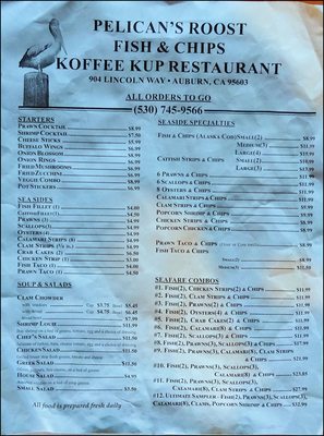 Menu photo 4 Pelican's Roost Fish & Chips Auburn, CA Menu photo 4 Pelican's Roost Fish & Chips Auburn, CA