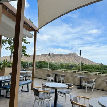 Deck. - View from the covered section - Hawaiian Near Me - Honolulu, Hawaii