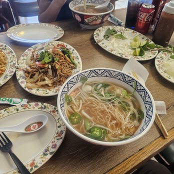 NT Noodles - 2 pho bowls with shrimp Fried Rice With yakisoba chicken Noodles - Noodles Near Me - Huntington Park, California