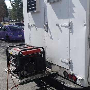 Aloha Shack - back side of the truck with a very loud generator - Asian Fusion Near Me - reno, Nevada