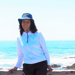 Blue Lotus - Serina, the owner of Blue Lotus, enjoying the central coast