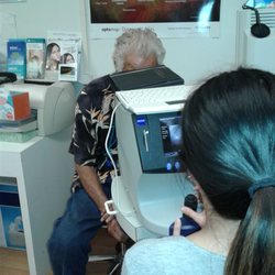 Kubo, Takaki & Ishikawa, OD - Dad getting his eyes looked at!