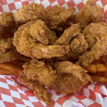 Crabby Crabby - Hubby said these fried shrimp with Cajun fries are hella good. - Seafood Near Me - Newark, California Crabby Crabby - Hubby said these fried shrimp with Cajun fries are hella good. - Seafood Near Me - Newark, California