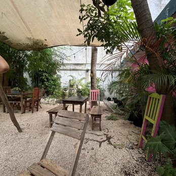 Suculenta Tamalería - Outdoor seating area - Vegan Near Me - Tulum, ROO