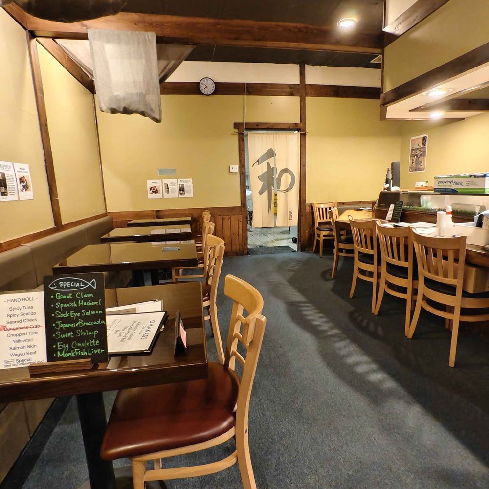 Sushi Wasabi - The interior is small, but very warm and comfy - Japanese Near Me - Tustin, California