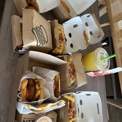 'Shroom Burger Shack Stack- Chicken Bites- Bacon Cheese Fries Chicken Shack-