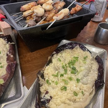 Neptune Corner - Garlic Eggplant and assorted skewers. - Dim Sum Near Me - Surrey, British Columbia Neptune Corner - Garlic Eggplant and assorted skewers. - Dim Sum Near Me - Surrey, British Columbia