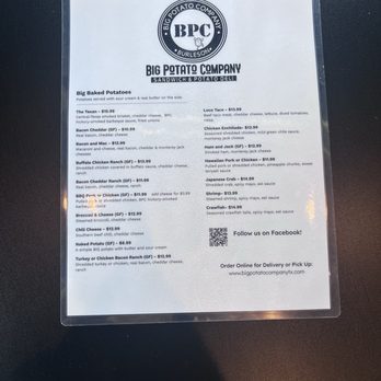 Big Potato Company - Burleson - Menu - Delis Near Me - Burleson, Texas Big Potato Company - Burleson - Menu - Delis Near Me - Burleson, Texas