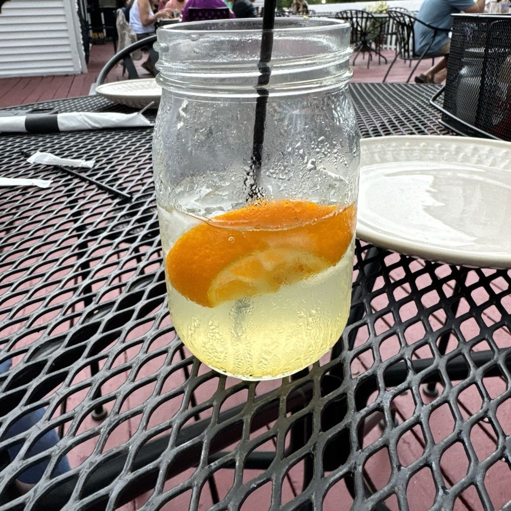 The Tilted Farmer - Sweet Peach cocktail. Didn't think to take a photo until I was almost done. - Burgers Near Me - Seville, Ohio The Tilted Farmer - Sweet Peach cocktail. Didn't think to take a photo until I was almost done. - Burgers Near Me - Seville, Ohio