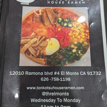 Tonkotsu House Ramen - Ramen Near Me - El Monte, California Tonkotsu House Ramen - Ramen Near Me - El Monte, California