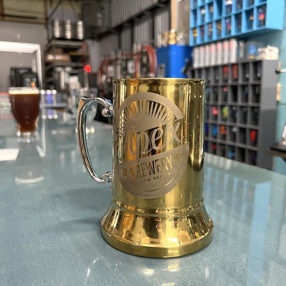 Apex Brewery - You can be apart of their mug club. My friend got the golden stein with his name on it! - Breweries Near Me - Monroe, New York