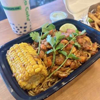 Y Tea Cafe - Cajun Crawfish Noodle - Sandwiches Near Me - Garden Grove, California Y Tea Cafe - Cajun Crawfish Noodle - Sandwiches Near Me - Garden Grove, California