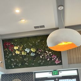 Cute decor with fun egg lights. Cute decor with fun egg lights.