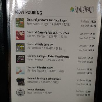 Sinistral Brewing - Breweries Near Me - Manassas, Virginia