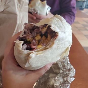 QDOBA Mexican Eats - I ended up eating maybe 1/3 of this monster - Mexican Near Me - Towson, Maryland