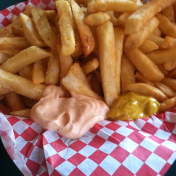 Red Light Garage - The large basket of fries is huge and yummy. - Beer, Wine & Spirits Near Me - Wallace, Idaho Red Light Garage - The large basket of fries is huge and yummy. - Beer, Wine & Spirits Near Me - Wallace, Idaho