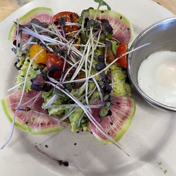 Matt's Big Breakfast Gilbert - Avocado toast with a poached egg delicious - Breakfast & Brunch Near Me - Gilbert, Arizona