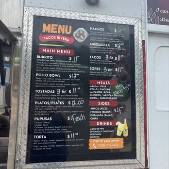 Tacos Rivera - Menu description - Food Trucks Near Me - Knightdale, North Carolina Tacos Rivera - Menu description - Food Trucks Near Me - Knightdale, North Carolina