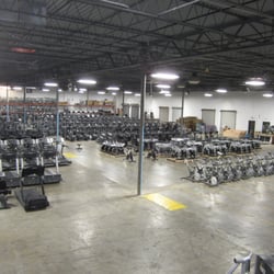 CSM Fitness Equipment - Inside of our 55,000 Square foot warehouse. Lots of used equipment for anyone's needs!