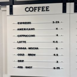 Updated menu